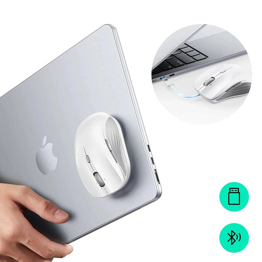 Ασύρματο Ποντίκι ESR MagMouse, 800DPI - 4800DPI, BT / Wi-Fi, Λευκό
