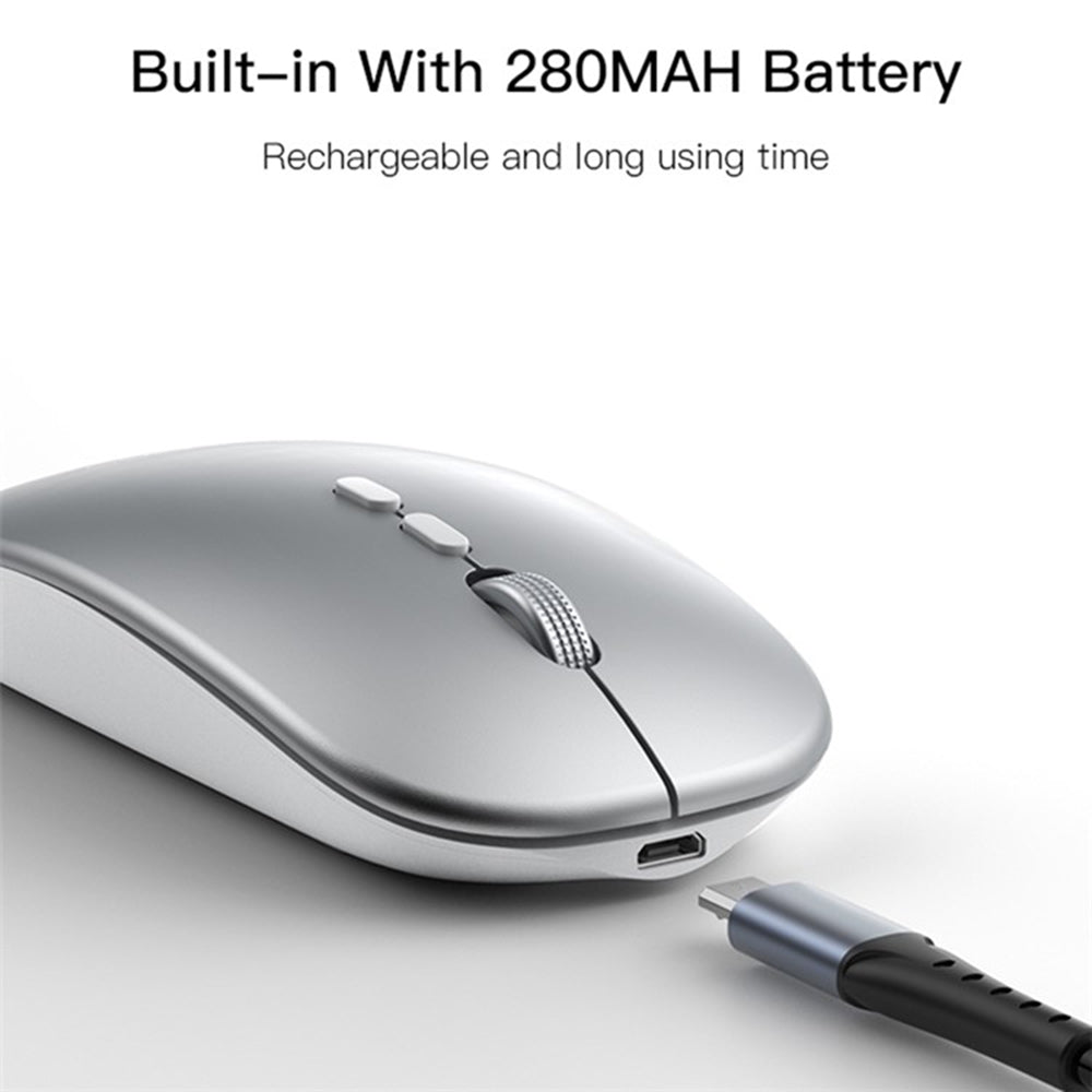 Mouse Wireless Yesido KB15, 800DPI - 1600DPI, Ασημί