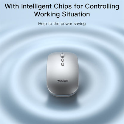 Mouse Wireless Yesido KB15, 800DPI - 1600DPI, Ασημί