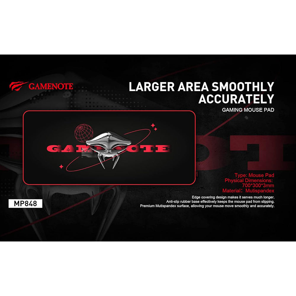 MousePad Gaming HAVIT MP848, 700mm x 300mm x 3mm, Μαύρο