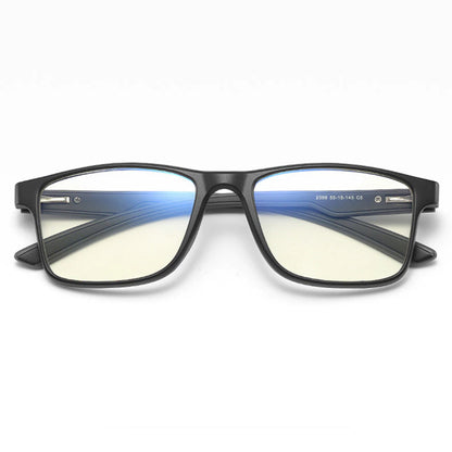 Men's Techsuit F2388 Computer Glasses, Anti-Blue Light, Black Gray