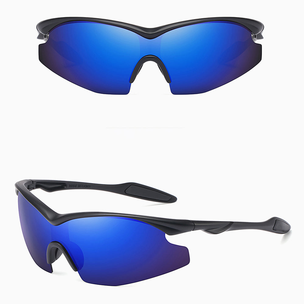 Unisex Techsuit 1806 Cycling Glasses, UV Protection, Black Blue Purple