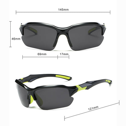 Unisex Techsuit 9301 Cycling Glasses, UV Protection, Black Purple
