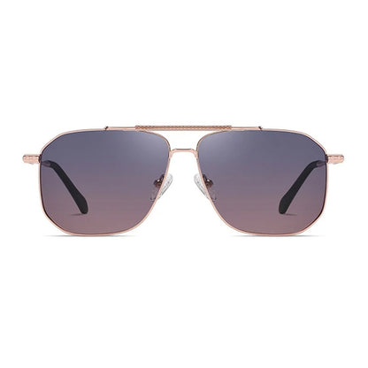 Men's Techsuit 8538 Sunglasses, Polarized, UV Protection, Pink Gold Purple