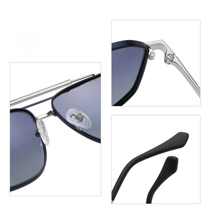 Men's Techsuit 8538 Sunglasses, Polarized, UV Protection, Pink Gold Purple