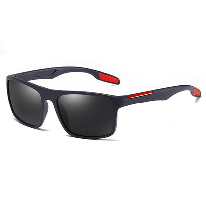 Men's Techsuit TR90 Sunglasses (MM101), Polarized, UV Protection, Blue Red