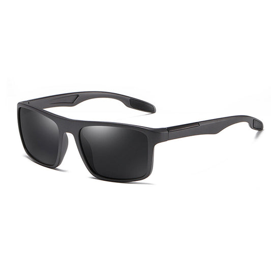 Men's Techsuit TR90 Sunglasses (MM101), Polarized, UV Protection, Matte Black Gray