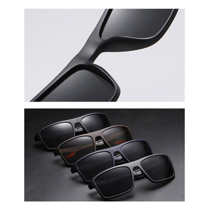 Men's Techsuit TR90 Sunglasses (MM101), Polarized, UV Protection, Matte Black Gray