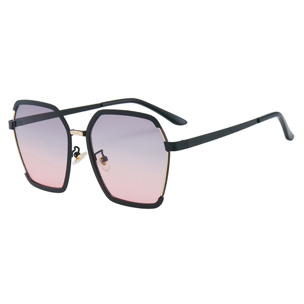 Techsuit 191 Women's Sunglasses, Polarized, UV Protection, Black Gray Pink