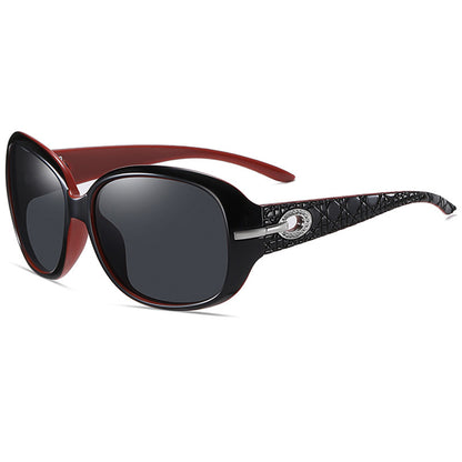 Women's Techsuit 2012 Sunglasses, Polarized, UV Protection, Black Red Gray
