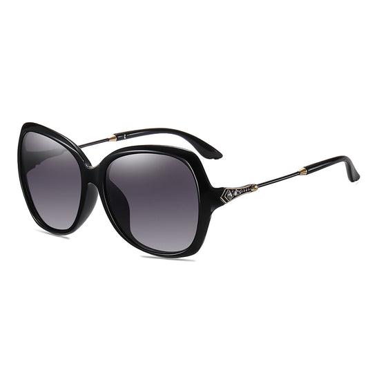 Techsuit 8881 Women's Sunglasses, Polarized, UV Protection, Black Gray