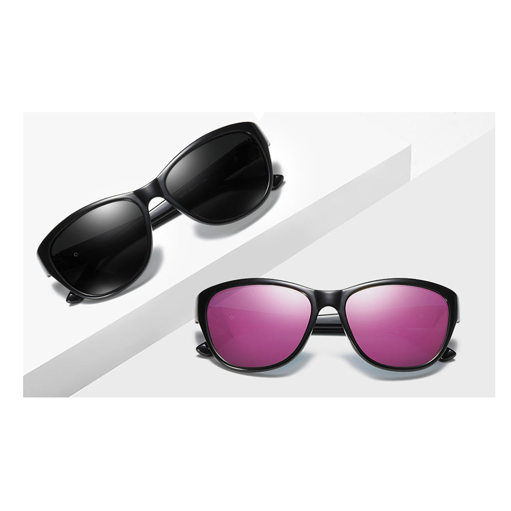 Techsuit A572 Women's Sunglasses, Polarized, UV Protection, Black Pink