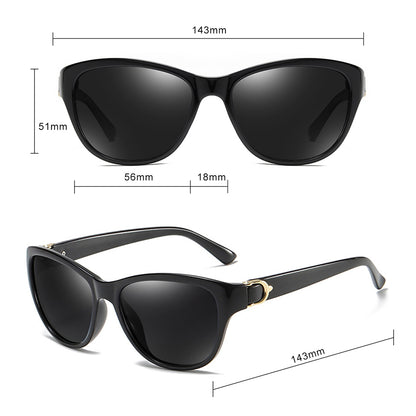 Techsuit A572 Women's Sunglasses, Polarized, UV Protection, Black Pink