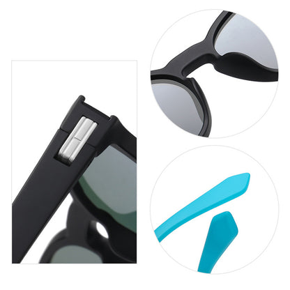 Γυαλιά Ηλίου Unisex Techsuit TR7545, Πολωμένα, Προστασία UV, Μωβ Κίτρινα Ροζ