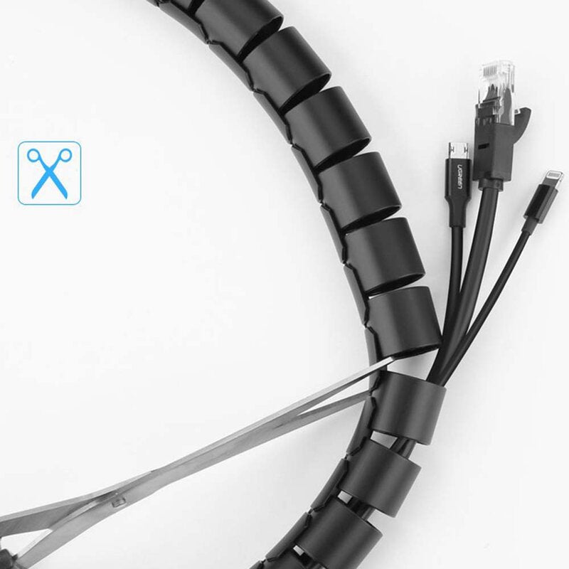 Οργανωτής Καλωδίων UGREEN LP121, 25mm, 5m, Μαύρο