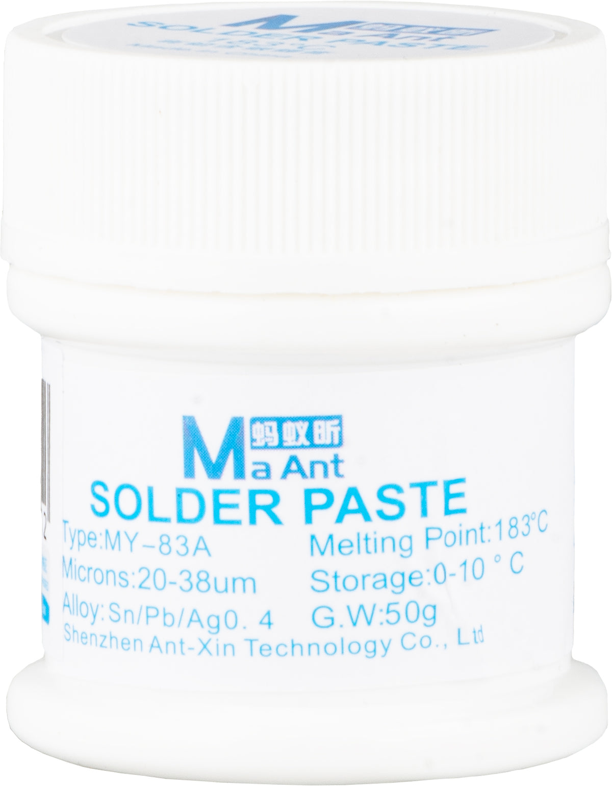Πάστα Φλούδωρ MaAnt MY-83A, 50g, Σημείο Τήξης 183 Βαθμοί