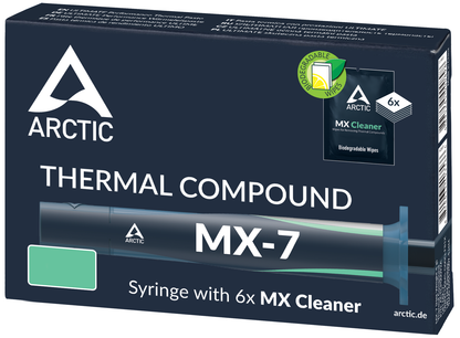 Θερμοαγώγιμη Πάστα ARCTIC MX-7 + Μαντηλάκια MX Cleaner, Τύπος Σύριγγας, 4g ACTCP00092A
