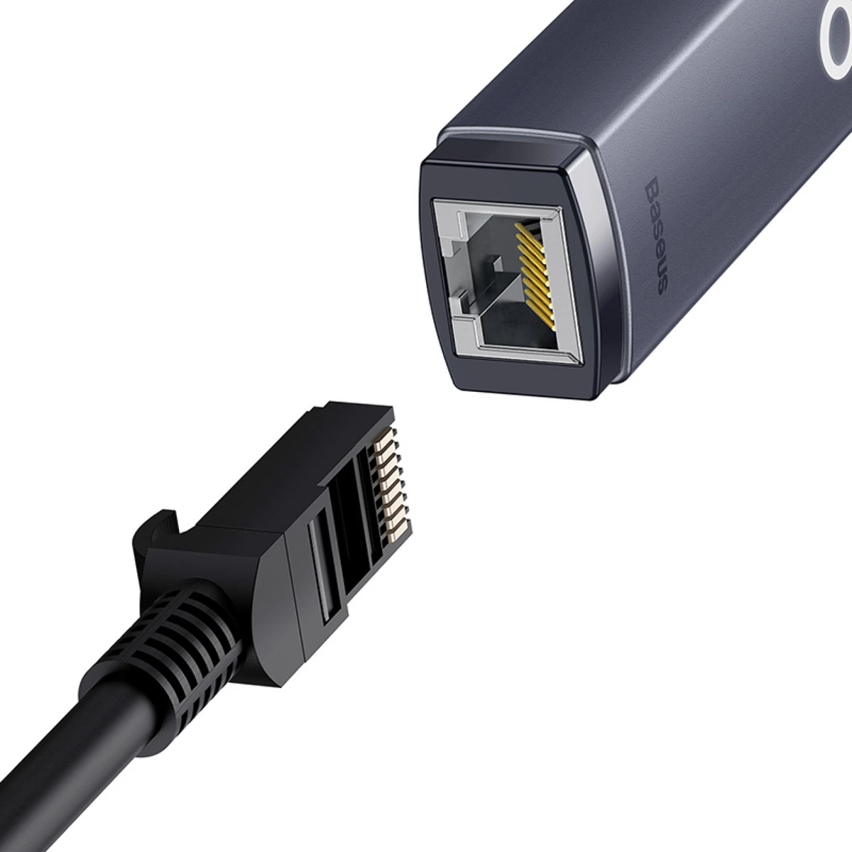 Κάρτα Δικτύου Baseus Lite, RJ45, USB-C, Γκρι WKQX000313