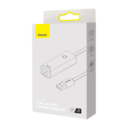 Baseus Lite Network Card, RJ45, USB, Black WKQX000001