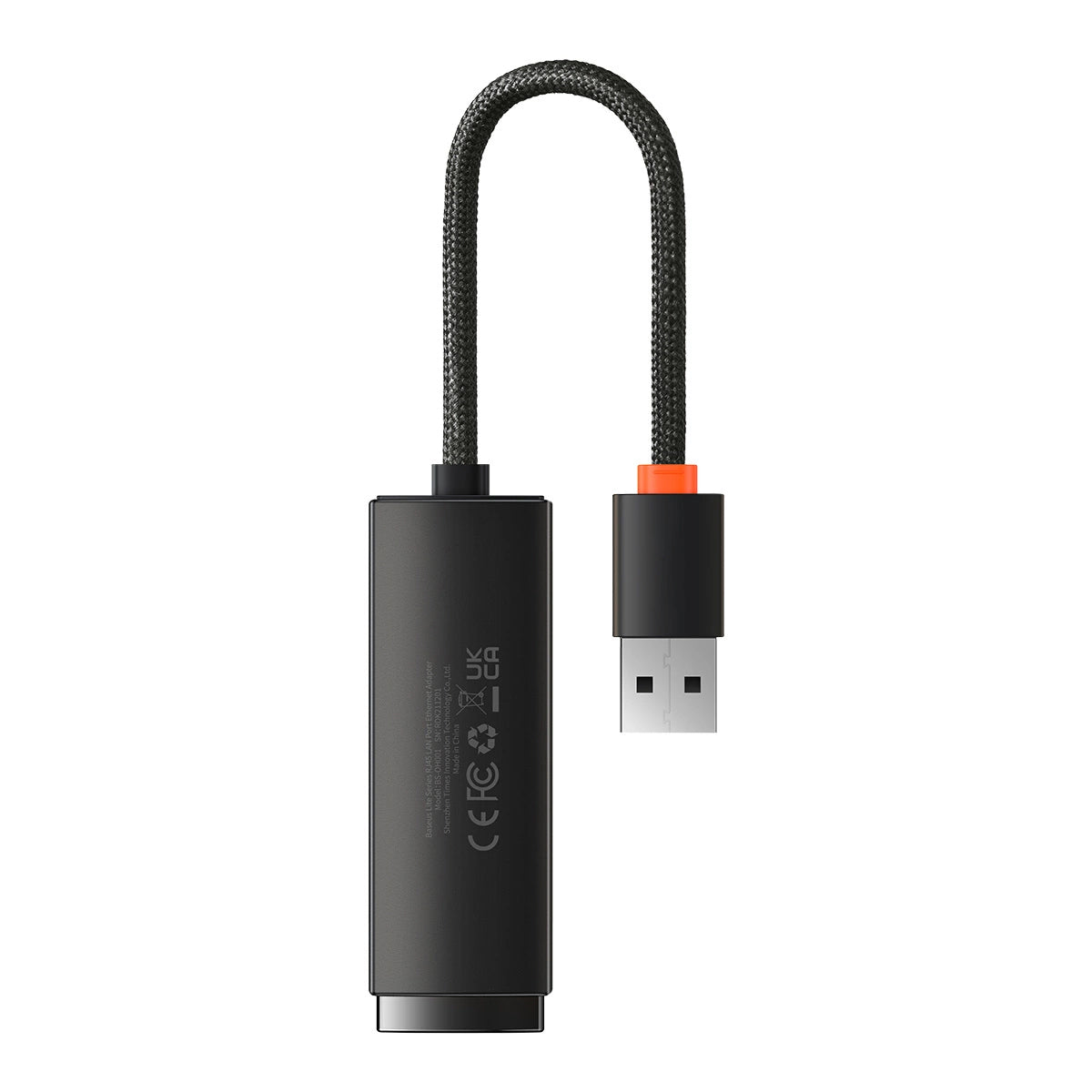 Baseus Lite Network Card, RJ45, USB, Black WKQX000001