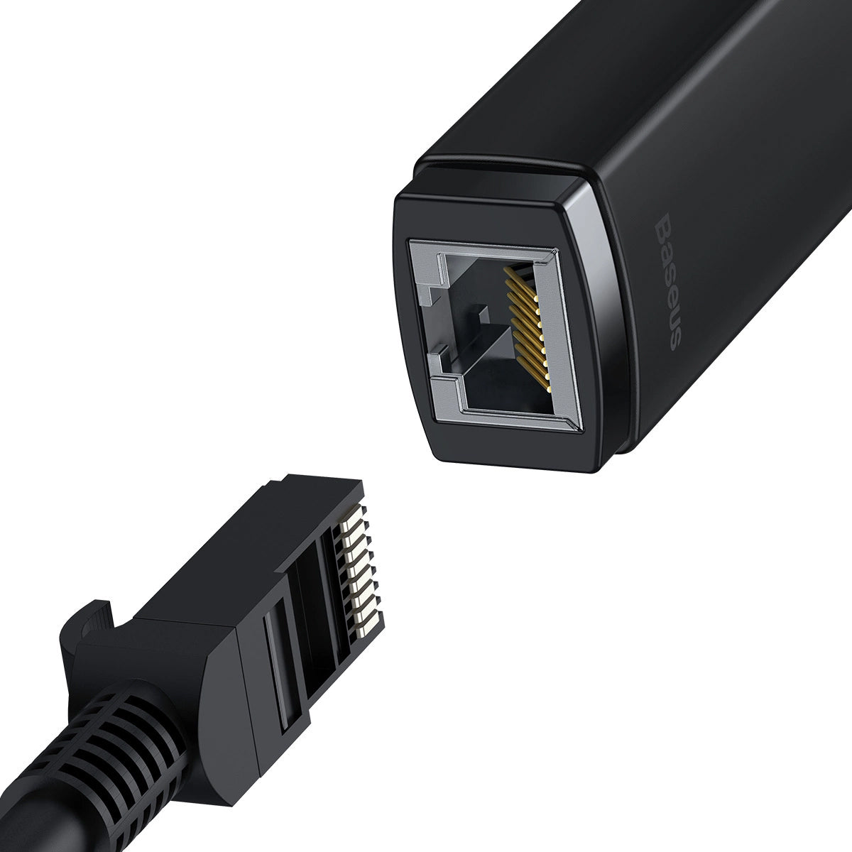 Baseus Lite Network Card, RJ45, USB, Black WKQX000001