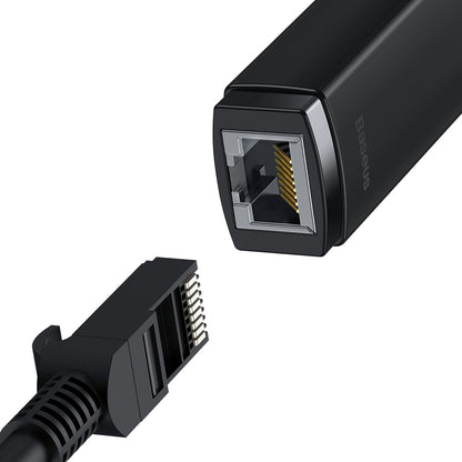 Baseus Lite Network Card, RJ45, USB, Black WKQX000001