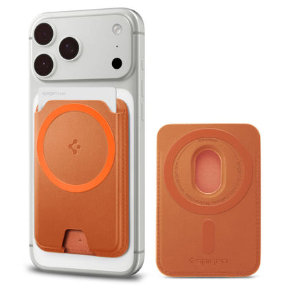 MagSafe Wallet, Spigen, Valentinus MagFit+ 3 Cards, Orange AFA11340