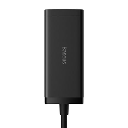 Baseus PowerCombo US Extension Cord, 1 x Socket - 2 x USB-A - 2 x USB-C, Black PSZM000201