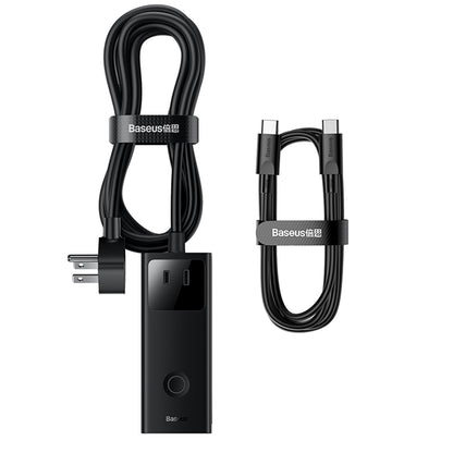 Πολύπριζο Baseus PowerCombo US, 3 x Πρίζα - 2 x USB-A - 2 x USB-C, Μαύρο PSLA020101
