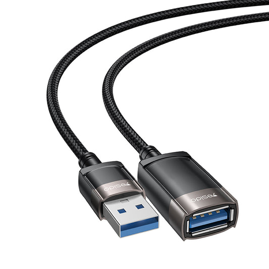 Yesido GS26 USB Extender, 1.5m, Gray