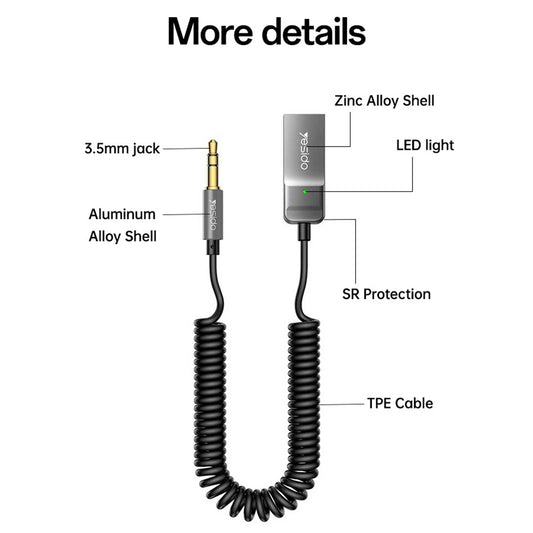 Δέκτης Bluetooth Yesido YAU82