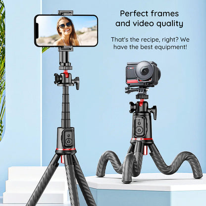 Selfie Stick Bluetooth Techsuit C03, Universal, Black
