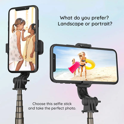 Selfie Stick Bluetooth Techsuit L10, Universal, Black
