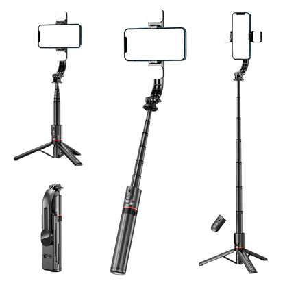 Selfie Stick Bluetooth Techsuit L12D, Universal, Black
