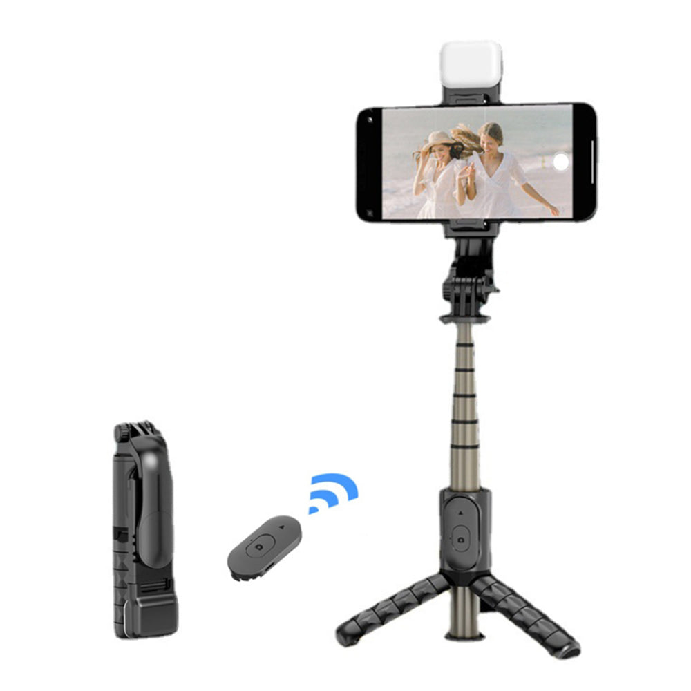 Selfie Stick Bluetooth Techsuit Q10s, Universal, Black