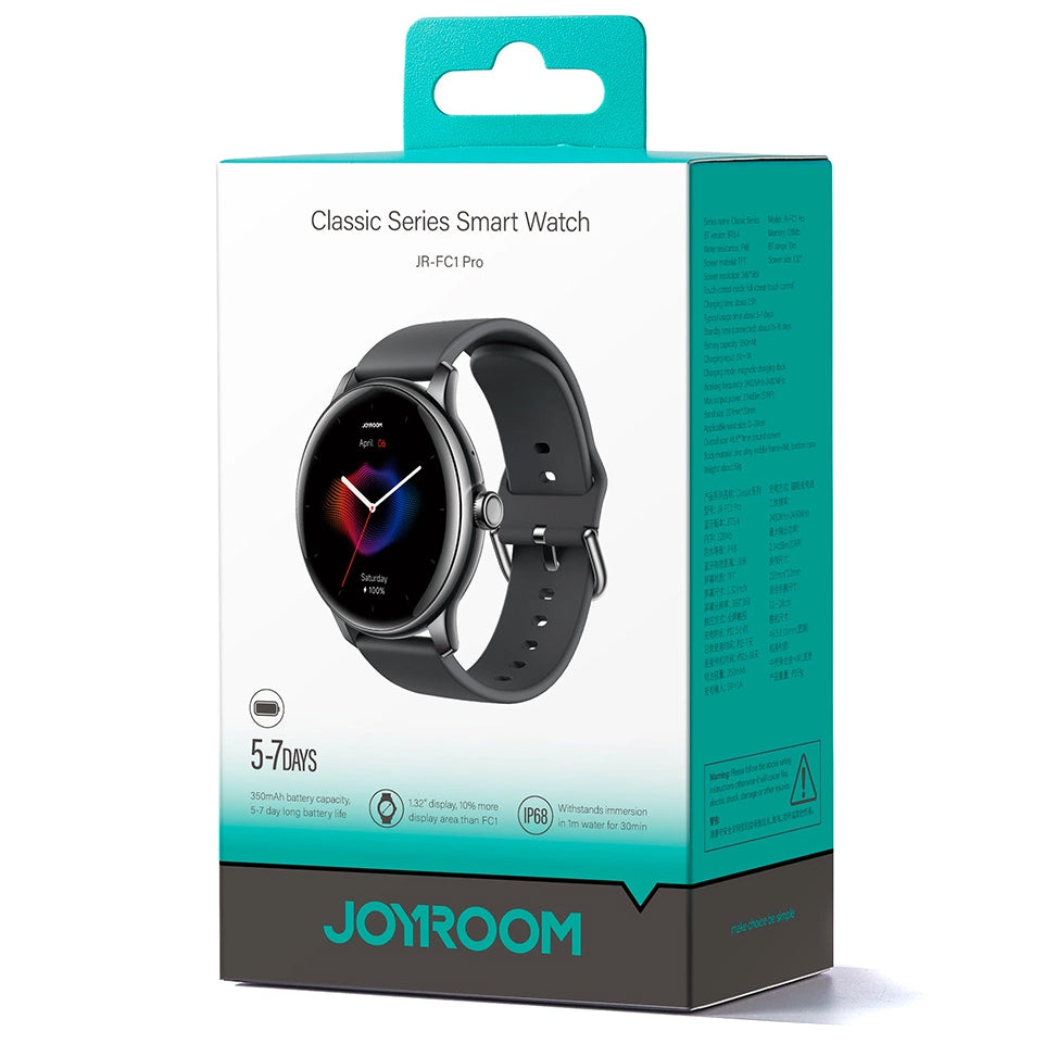 Joyroom JR-FC1 Pro Call Smartwatch, Black