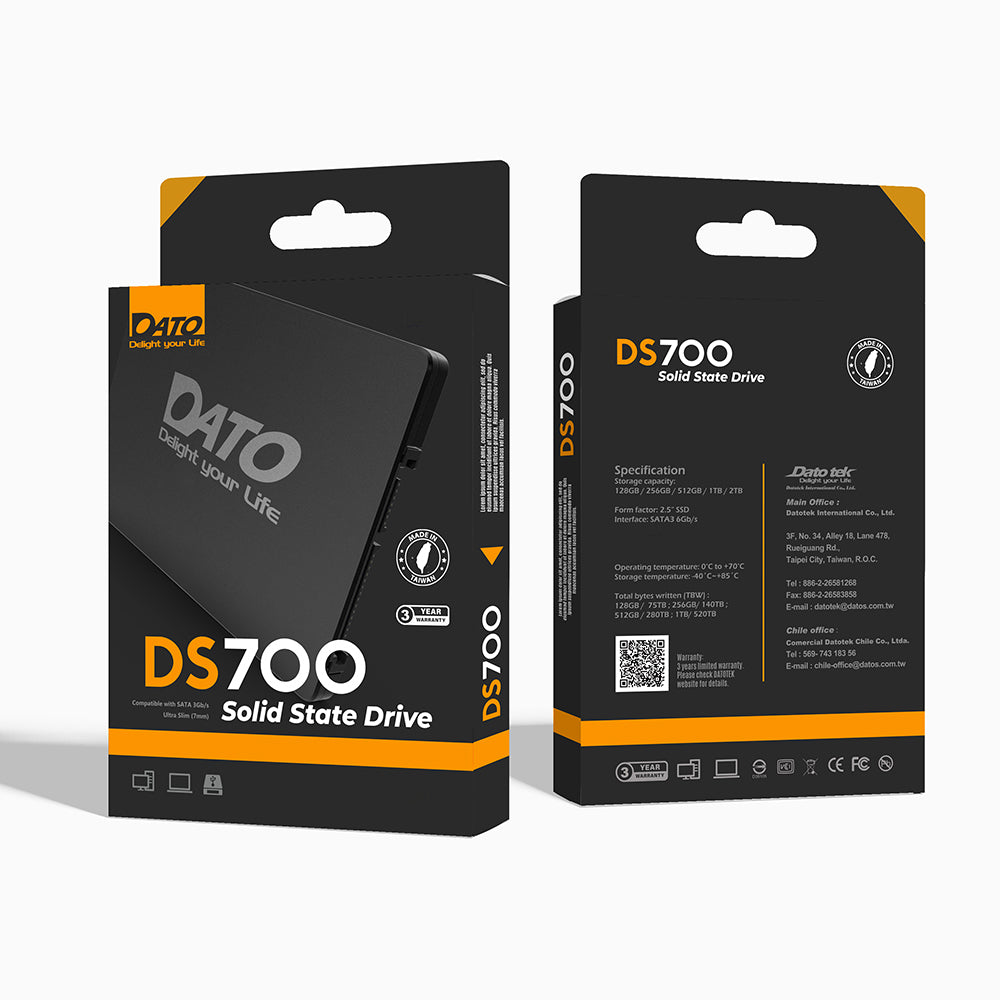 Solid State Drive (SSD) Dato DS700, 4TB, 2.5 inch, SATA III, Black DS700SSD-4TB
