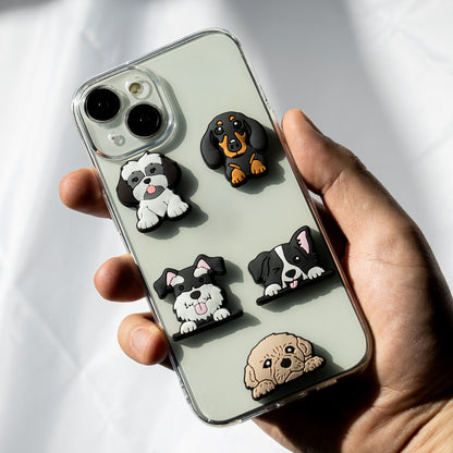 Αυτοκόλλητο 3D OEM Dog για Θήκη Τηλεφώνου / Tablet, Σετ 5 τεμαχίων, Πολύχρωμο