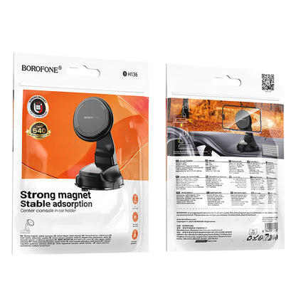 Borofone BH136 Parker Magnetic Car Mount, 4.5inch - 7inch, Black