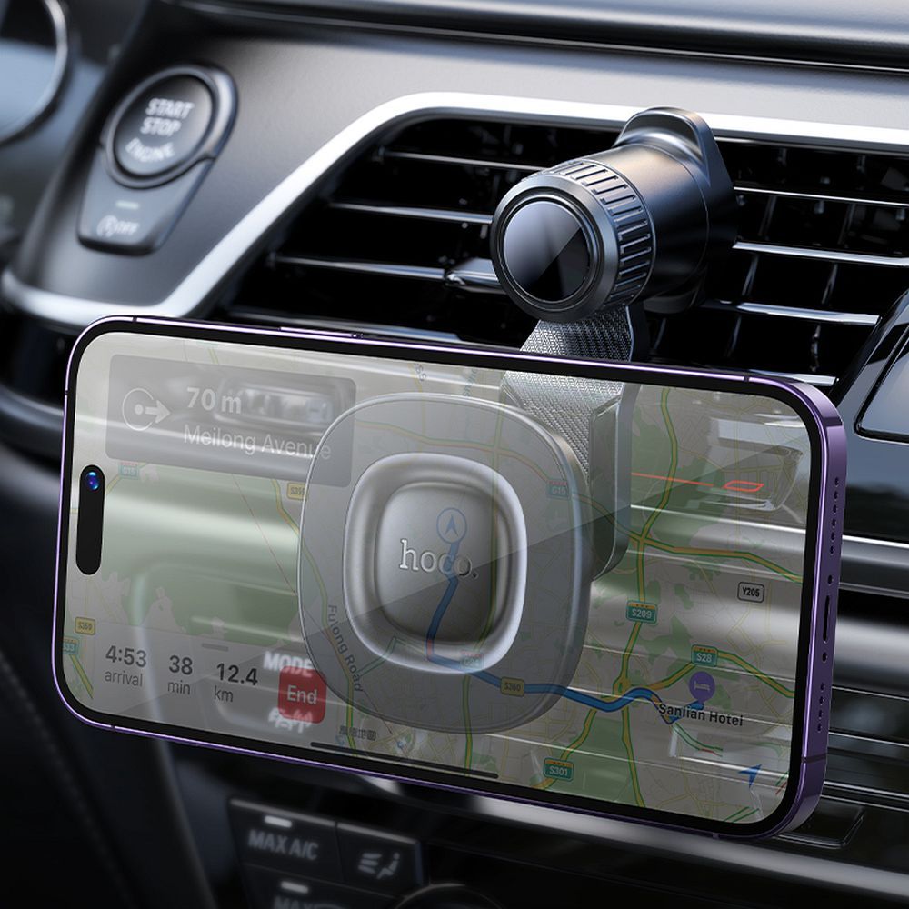 Magnetic Car Holder HOCO H74, Universal, Grey