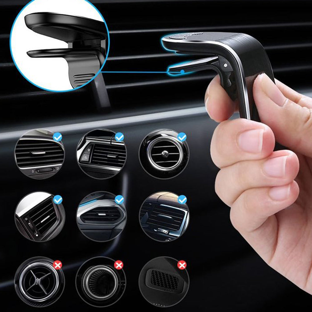 Techsuit S7 Universal Magnetic Car Holder, Silver