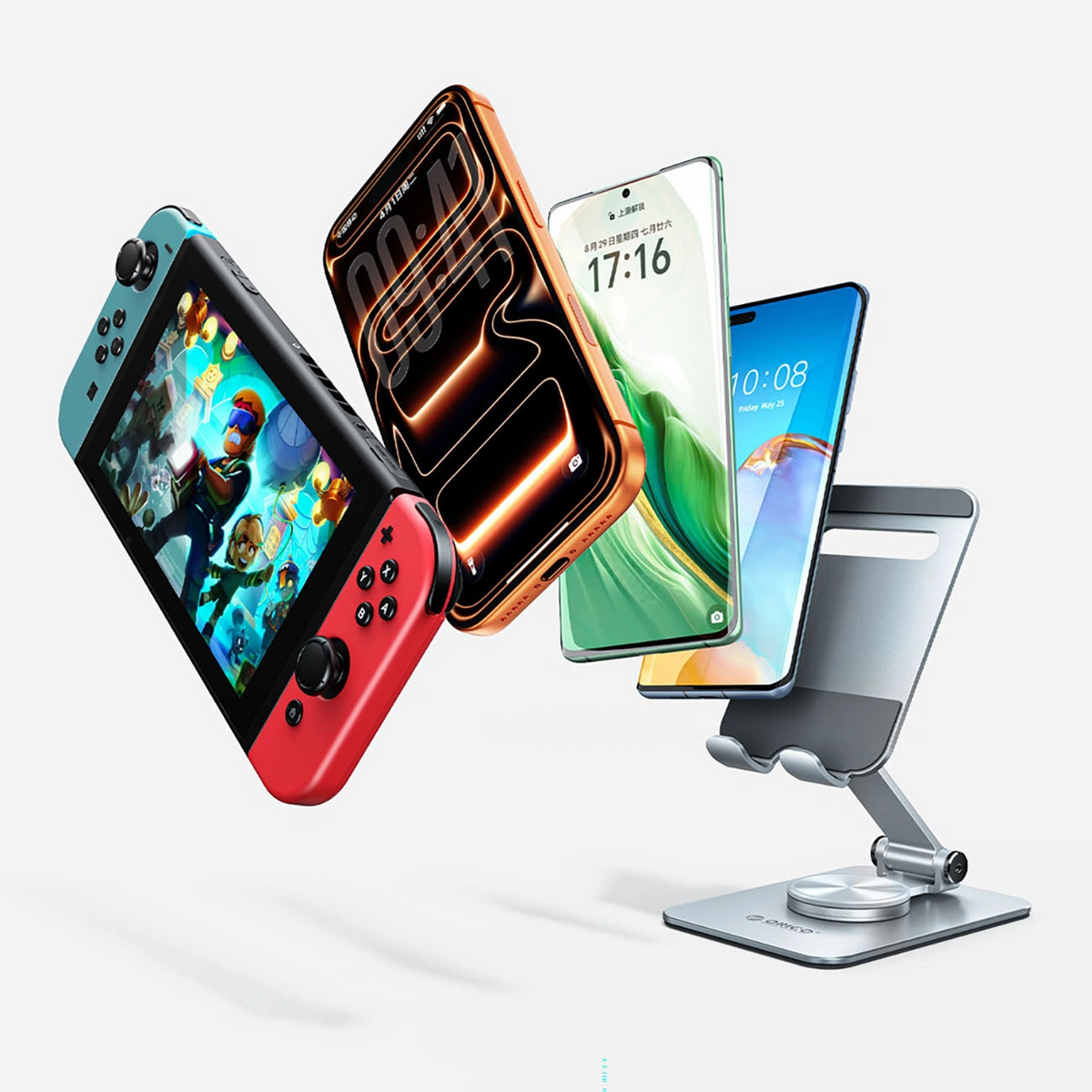 Βάση Γραφείου Orico PS2, 4.7 ίντσες - 6.9 ίντσες, Ασημί