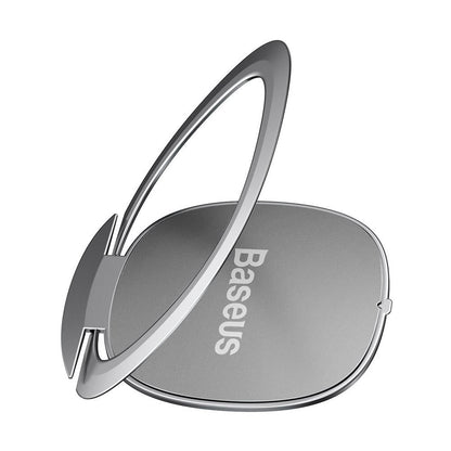 Baseus Invisible Ring Holder, Universal, Silver SUYB-0S