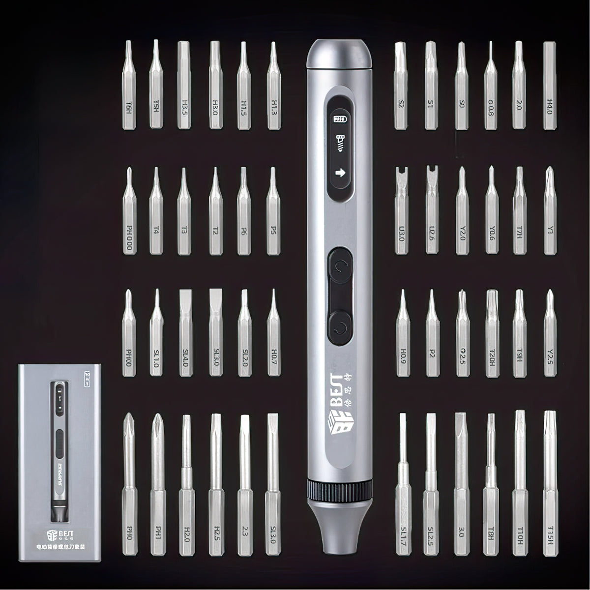 Best BST-9933A Electric Screwdriver, 50in1, Silver