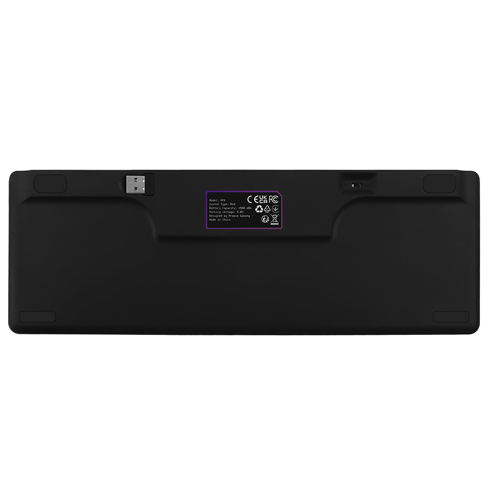 Ασύρματο Gaming Πληκτρολόγιο Proove AFK, RGB, BT / Wi-Fi / Ενσύρματο, 1.5m, Μαύρο WKAFKEN22001