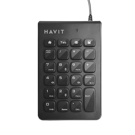 Αριθμητικό Πληκτρολόγιο Wired USB HAVIT KB223, 1.5m, Μαύρο