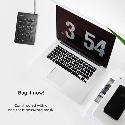 Αριθμητικό Πληκτρολόγιο Wired USB HAVIT KB223, 1.5m, Μαύρο