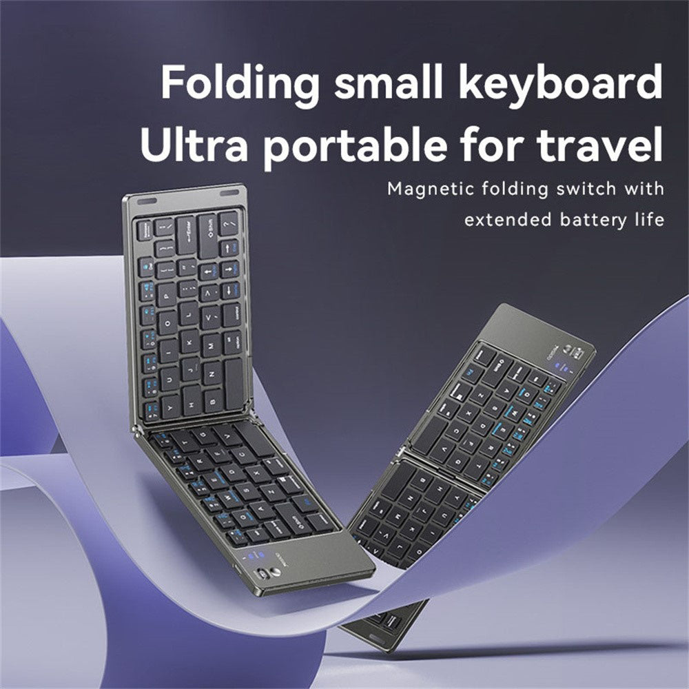 Πτυσσόμενο Πληκτρολόγιο Bluetooth Yesido KB27, Μαύρο