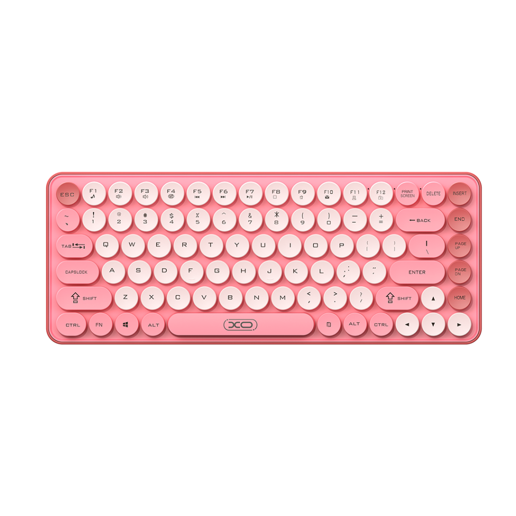 Ασύρματο Πληκτρολόγιο XO Design KB-12, BT / Wi-Fi, Ροζ