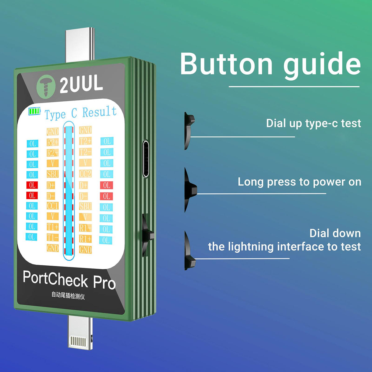 Tester Service 2UUL PW31, Lightning / USB-C